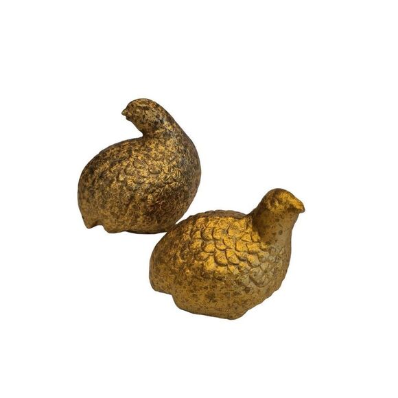 Cast Iron Tray Quail Bird Vintage Made in Japan Golden Partridge Excellent VTG - Picture 3 of 10